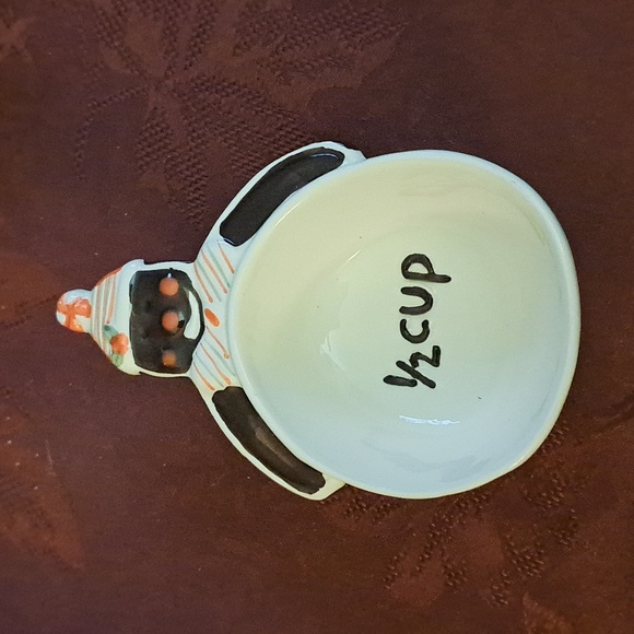 Vintage Glittering Goodies Ceramic Measuring Cups Gingerbread Men 4 pack - Picture 3 of 6